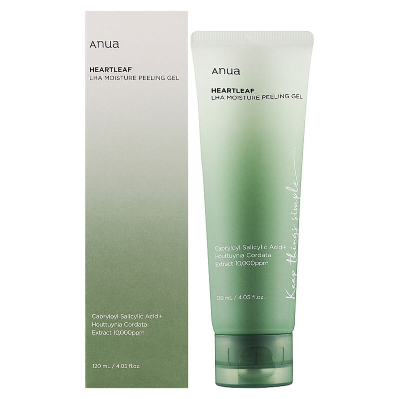 ژل پیلینگ مرطوب کننده و تسکین دهنده آنوا Anua Heartleaf LHA Moisture Peeling Gel حجم 100 میل